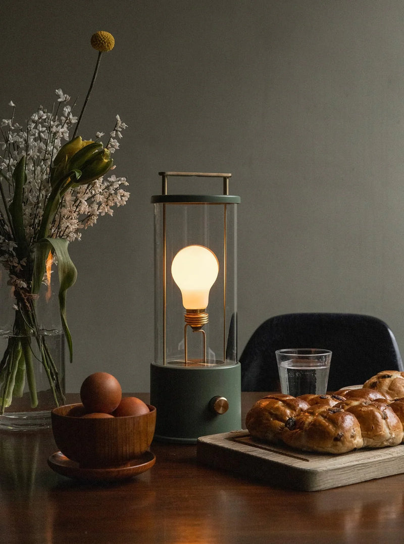 The Muse Portable Lamp in Pleasure Garden Green