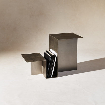 Valley Side Table - Stainless Steel by House of Leon available at Japandi Supply House
