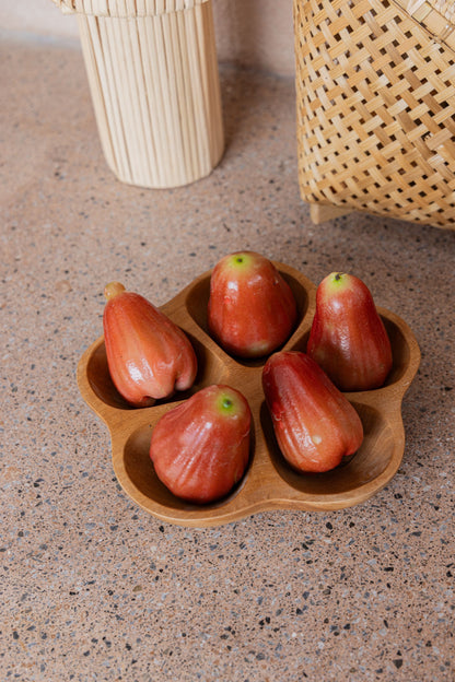Flora Teak Divided Serving Dish