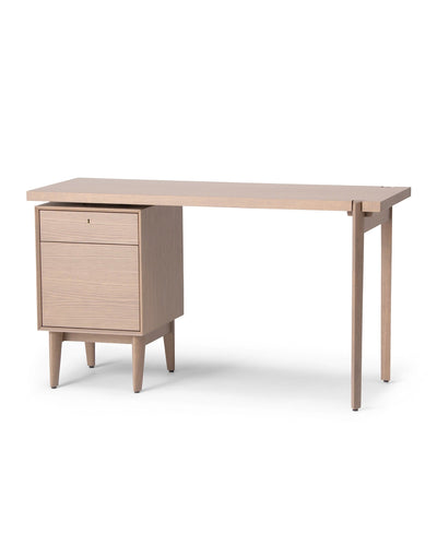 WING Desk, Japanese Oak Gray Wash by CondeHouse