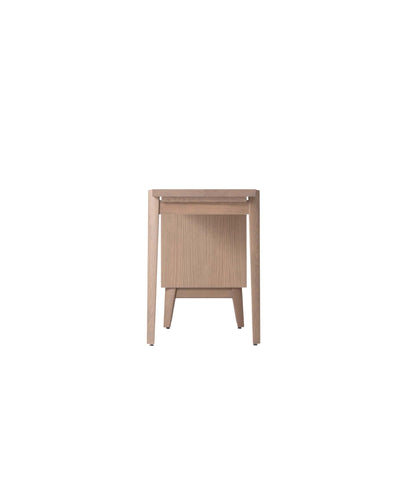 WING Desk by CondeHouse in Japanese Oak Gray Wash Side View Alternate