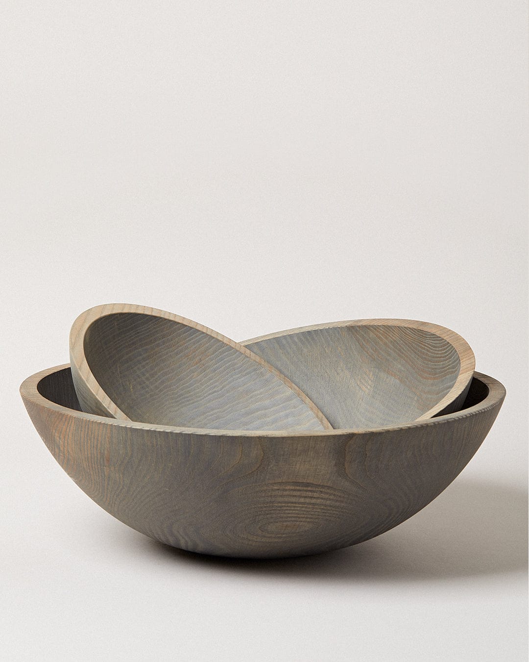 Crafted Wooden Bowls - Grey by FarmHouse Pottery in a timeless Japandi-inspired home
