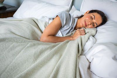 Herringbone Weave Cotton Blanket