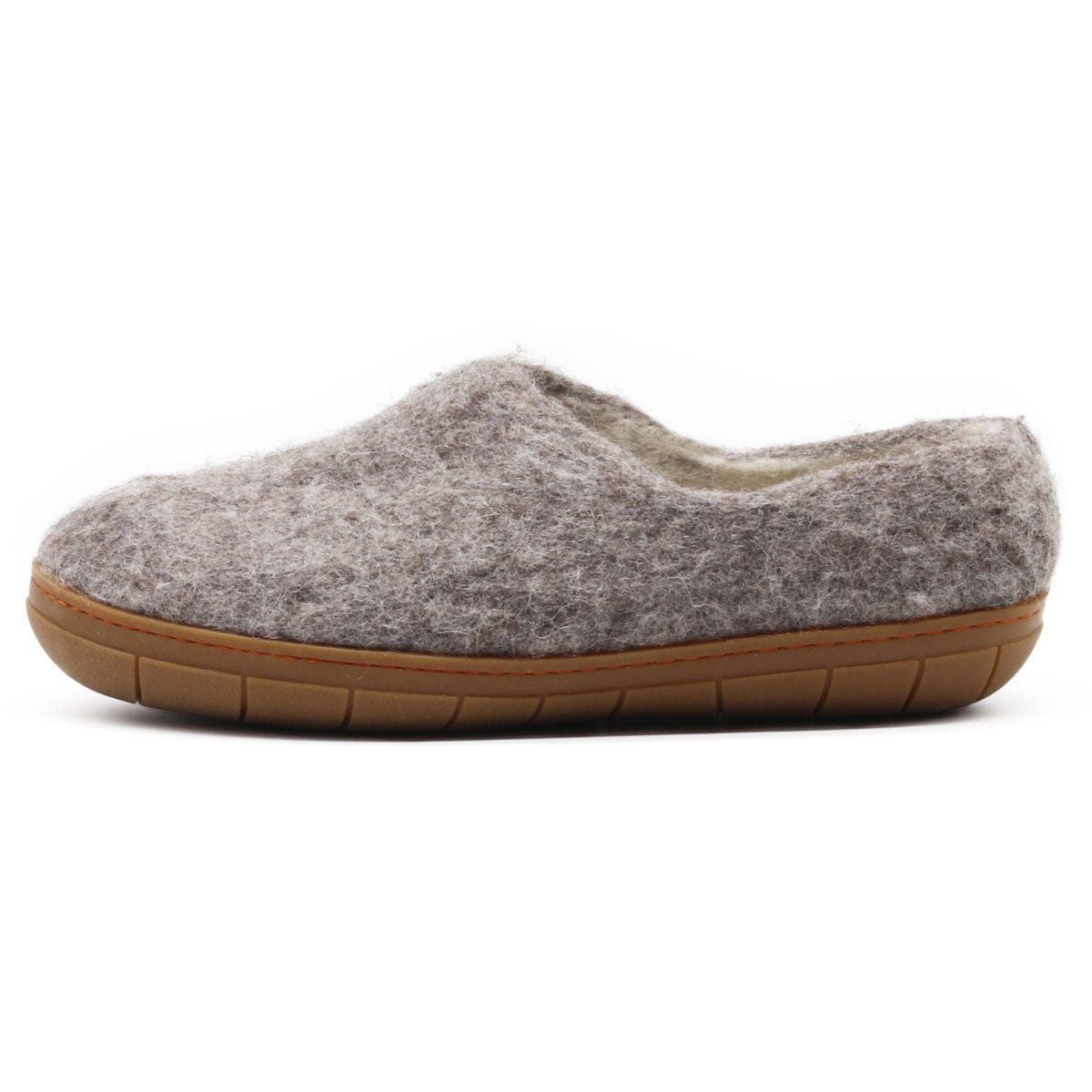 Women’s wool house shoes with rubber sole