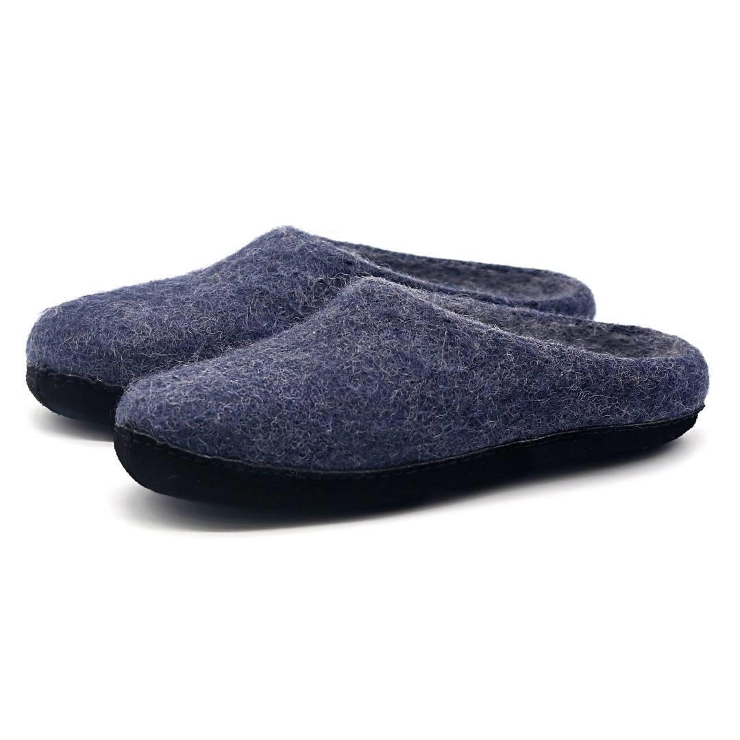 Women's 'Astoria' Noir Wool House Slippers