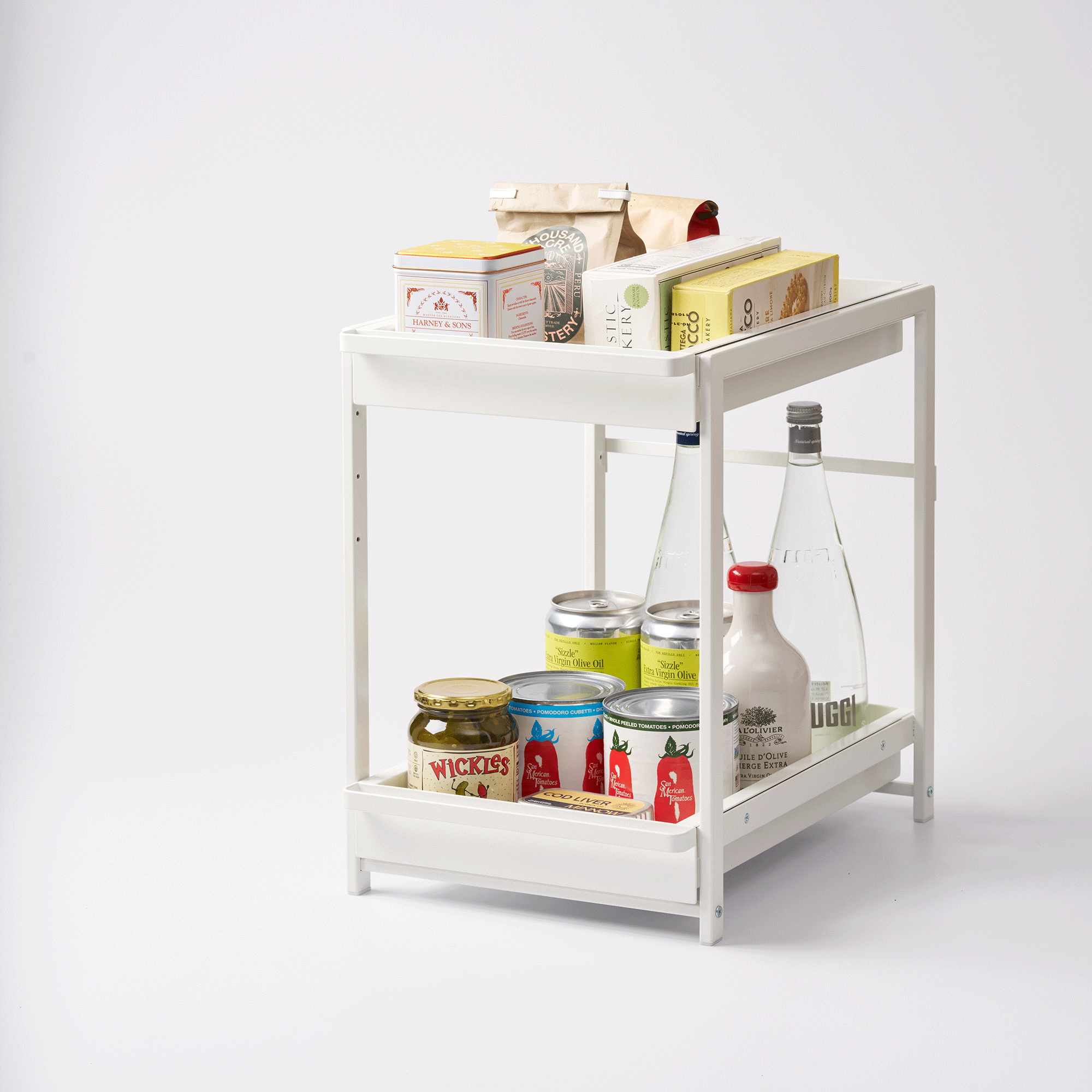Two-Tier Pull-Out Shelf - Steel