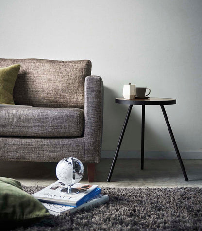Side Table (20" H)  - Steel + Wood