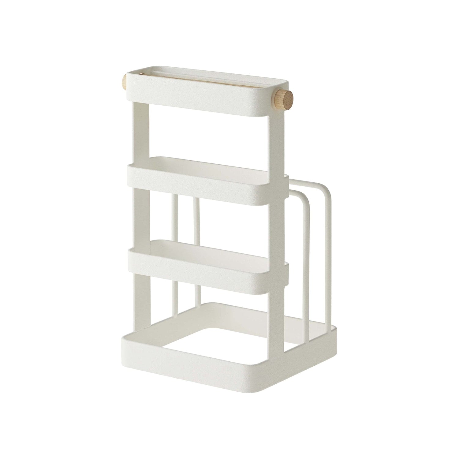 Knife &amp; Cutting Board Stand - Steel + Wood
