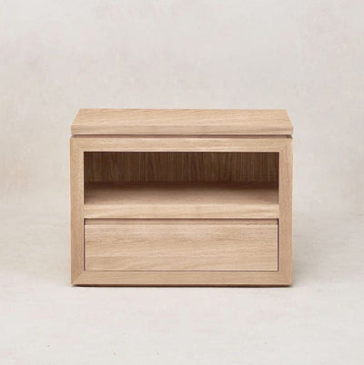 Sofita Wood Nightstand - White Oak