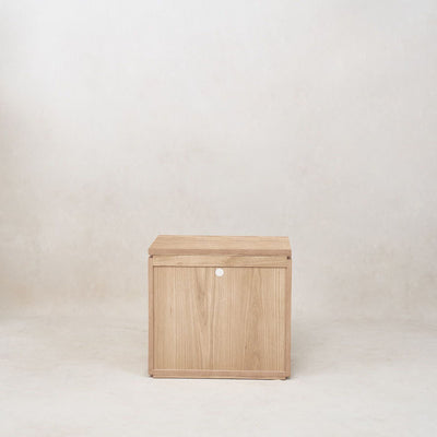 Sofita Wood Nightstand - White Oak