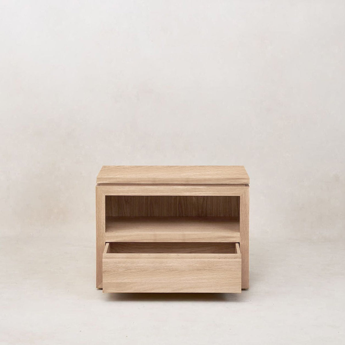 Sofita Wood Nightstand - White Oak