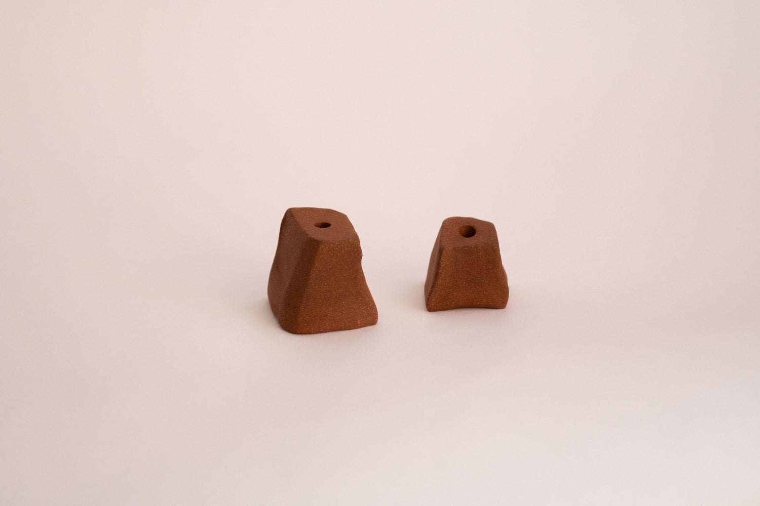 Monolith Candle Holders in Burnt Sienna