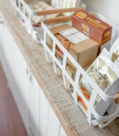 Storage Basket - Steel + Wood