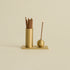 Cylinder & Sphere Brass Incense Holder with Incense