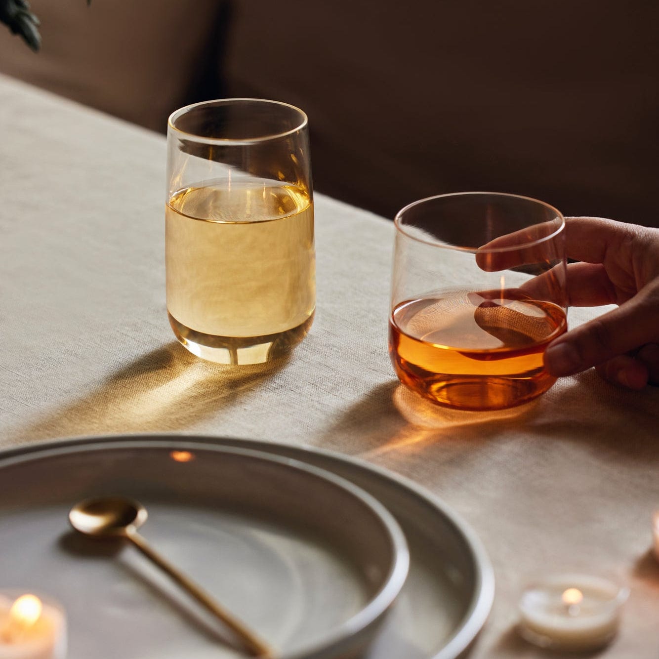 Tall Cremini Tumbler, Set of 4