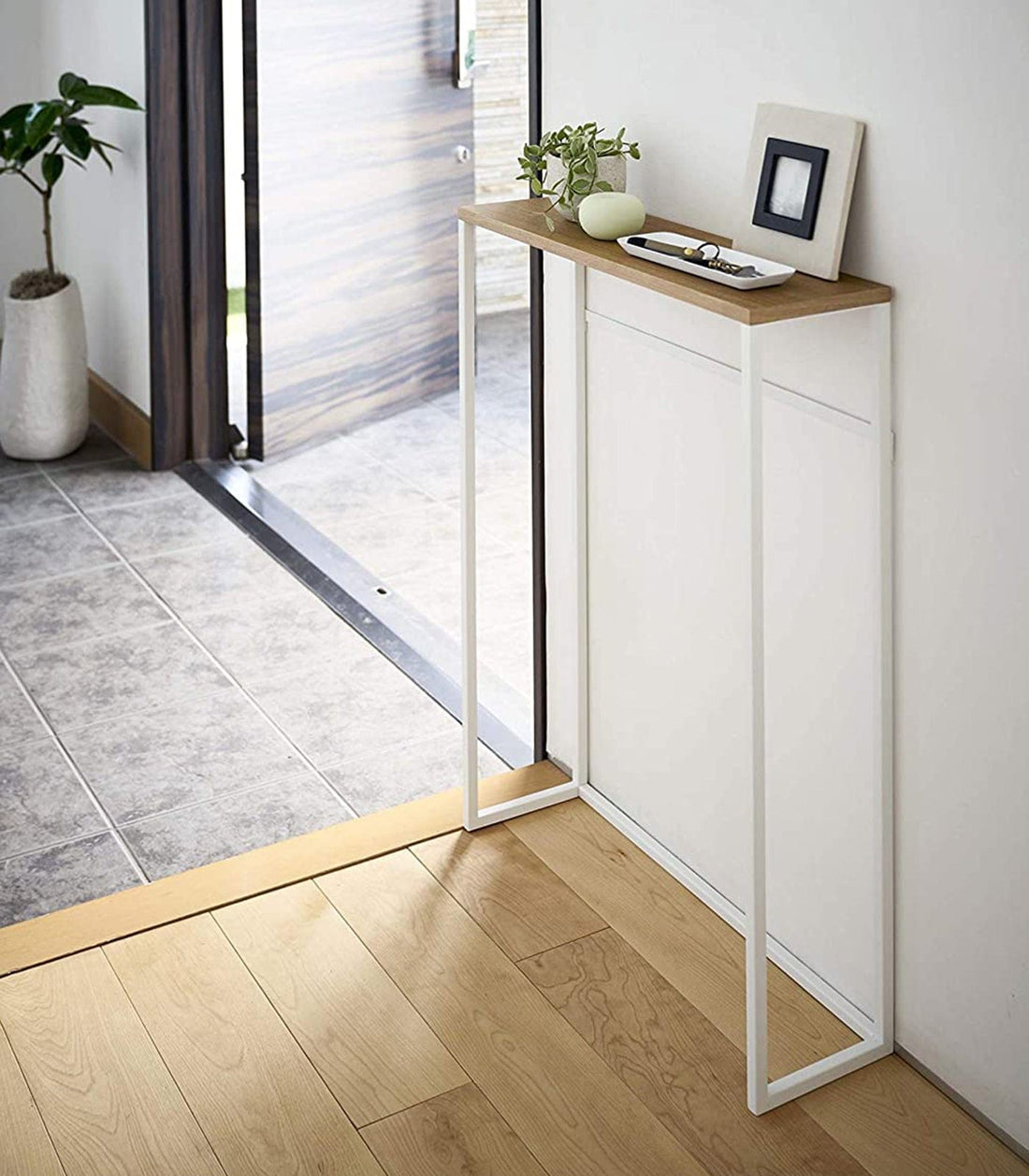 Narrow Entryway Console Table (32&quot; H)  - Steel