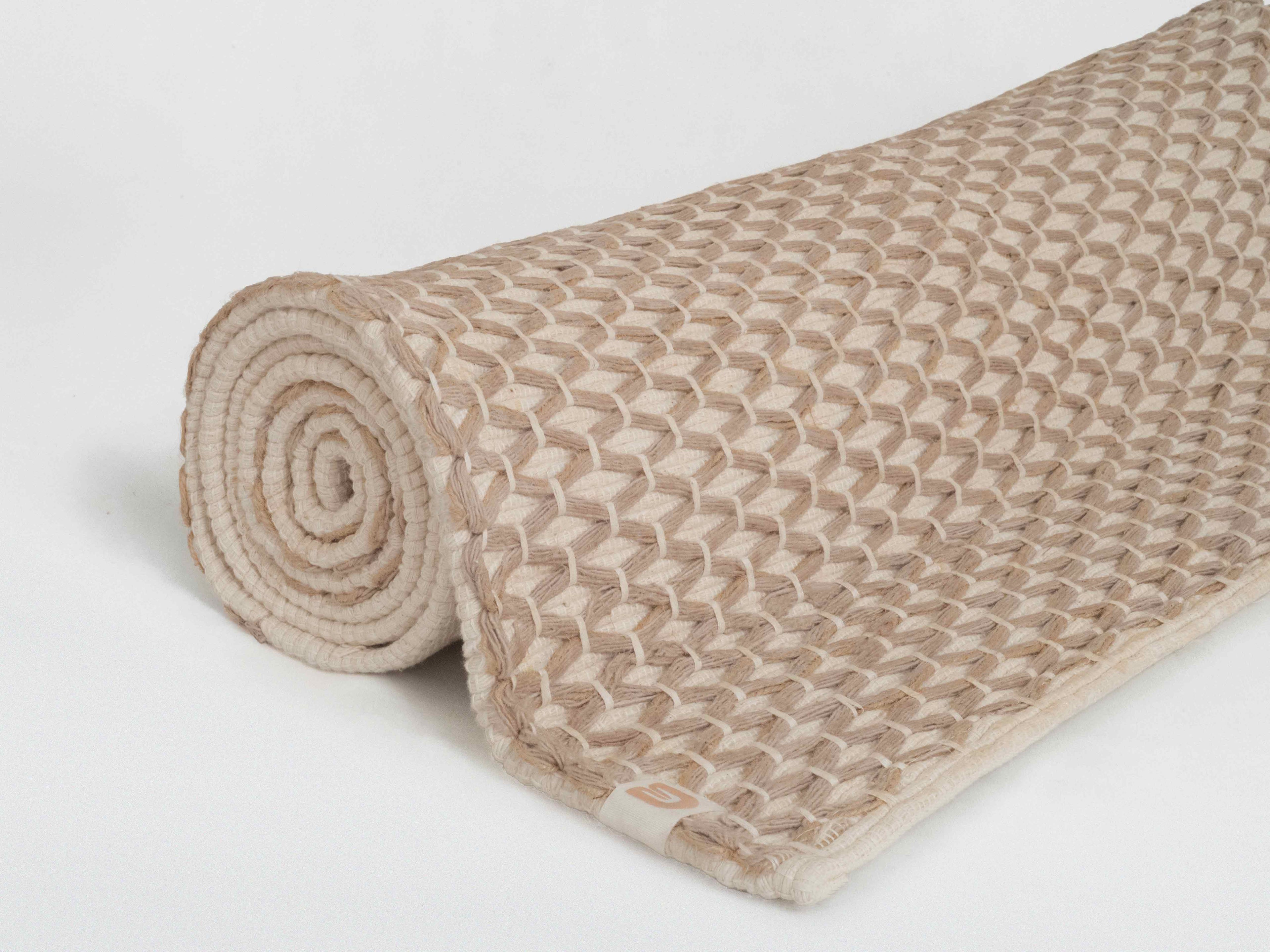 Diamond Yoga Mat - Clay &amp; Cream 7mm