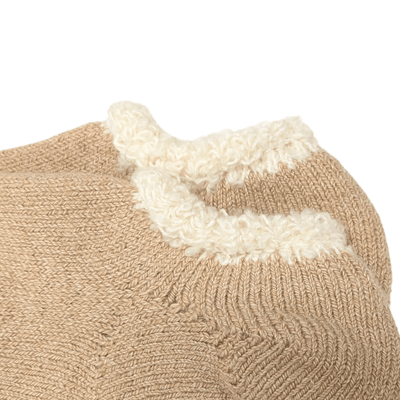 Organic Japanese Cotton Slipper Socks Closeup
