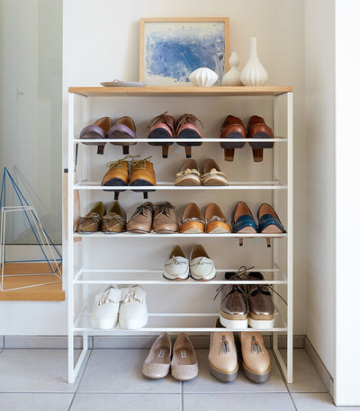 Six-Tier Shoe Rack (34" H) - Steel in home