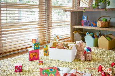 Storage Caddy in Children's Room with Toys