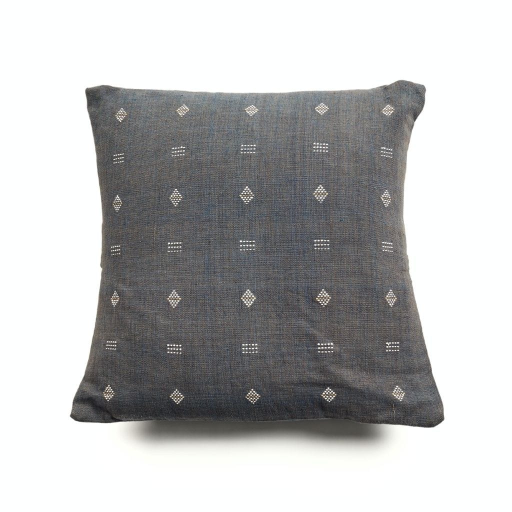 Nira White Hand Spun Organic Cotton Handloom  Pillow
