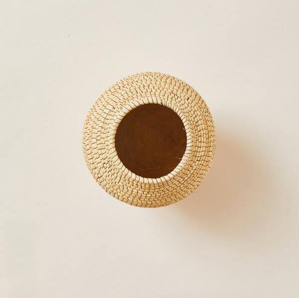 Copabu Wood + Raffia Vase