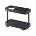 Toothbrush + Toothpaste Stand - Steel in Black