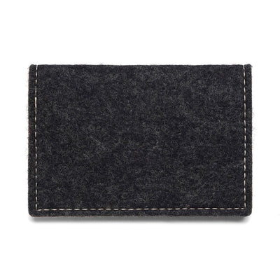 Felt and Leather Bifold Wallet
