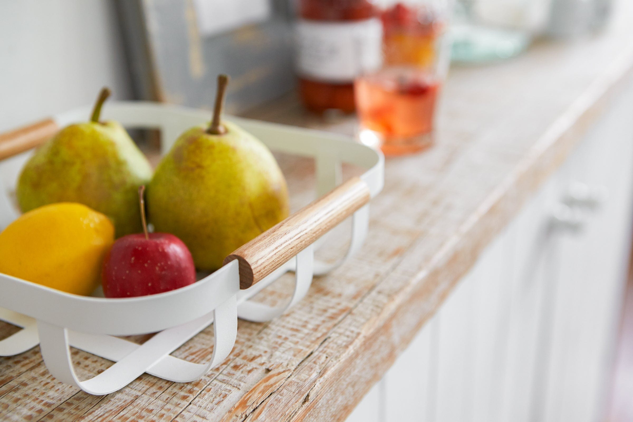Fruit Basket - Steel + Wood - Thumbnail 3