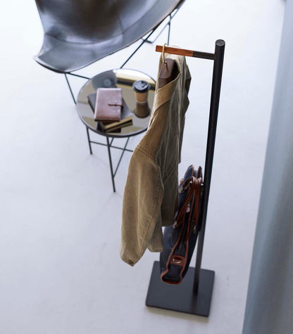 Coat Rack (63.98" H)  - Steel + Wood