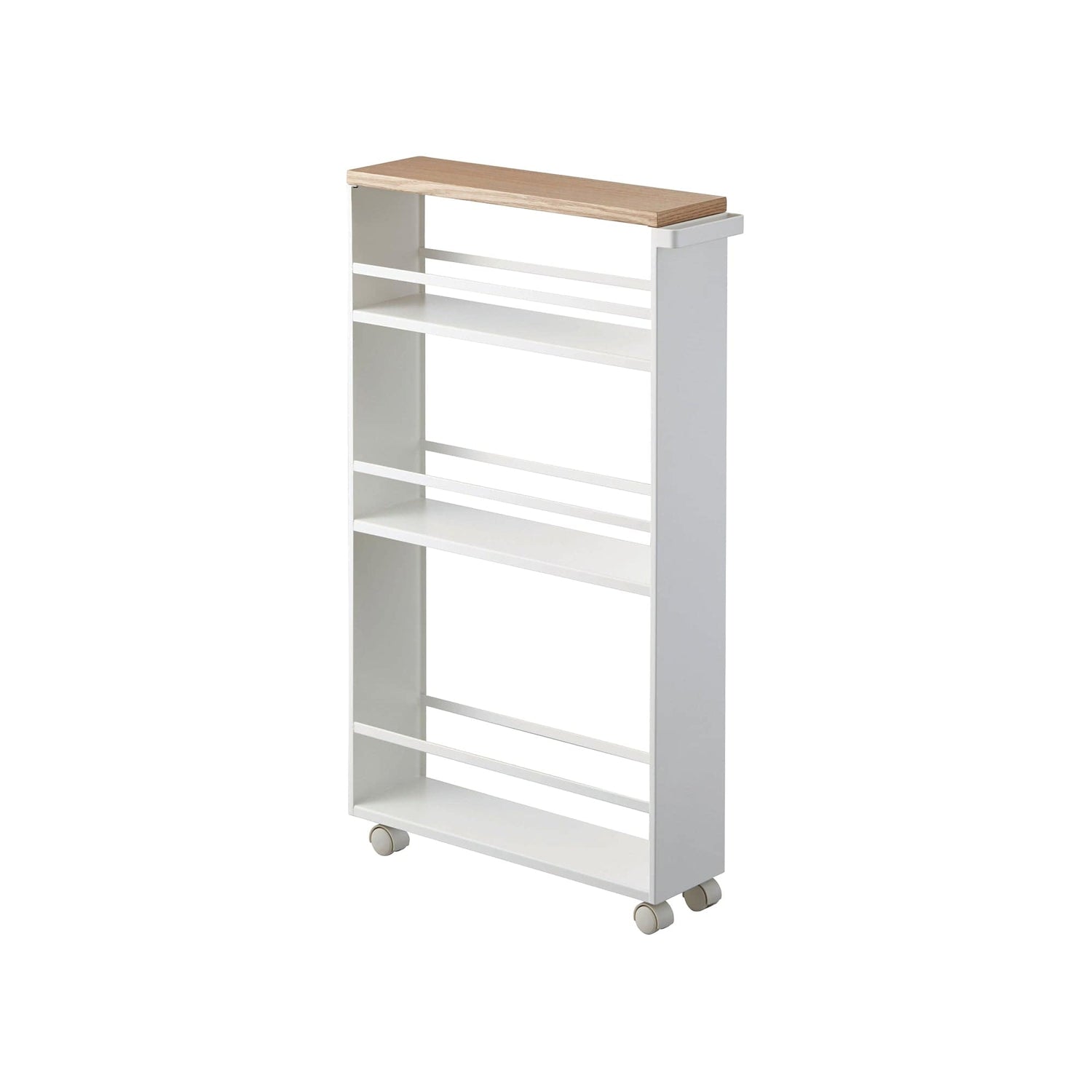 Slim Storage Cart (32&quot; H)  - Steel in White