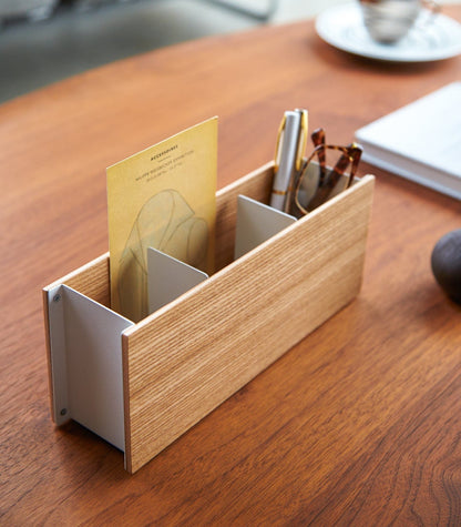 Desk Organizer - Large - Steel + Wood