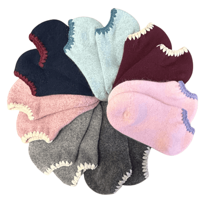 Handcrafted Wool Japanese Slipper Socks with Grips - Medium