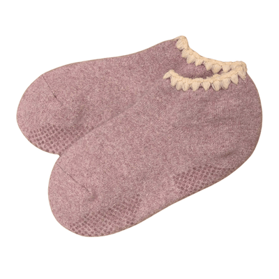 Handcrafted Wool Japanese Slipper Socks with Grips - Medium