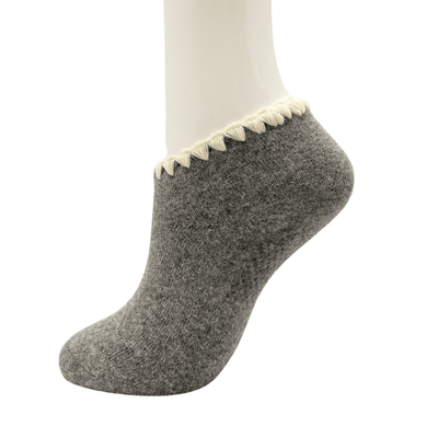 Handcrafted Wool Japanese Slipper Socks with Grips - Medium