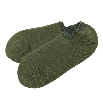 Handcrafted Wool Japanese Slipper Socks with Grips - Large