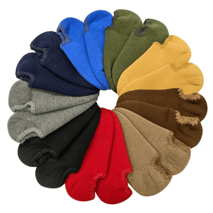 Handcrafted Wool Japanese Slipper Socks with Grips - Large