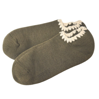 Merino Wool Slipper Socks with Grip — Handmade in Japan