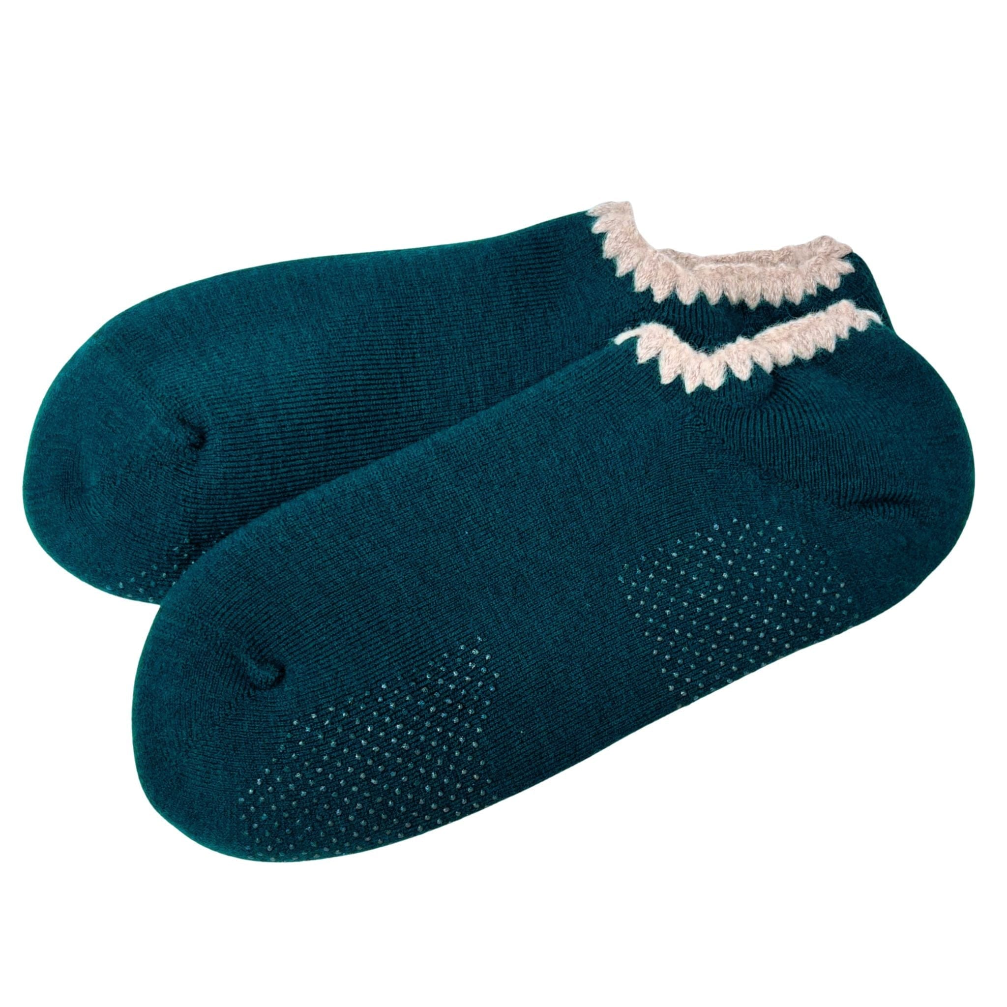 Merino Wool Slipper Socks with Grip — Handmade in Japan
