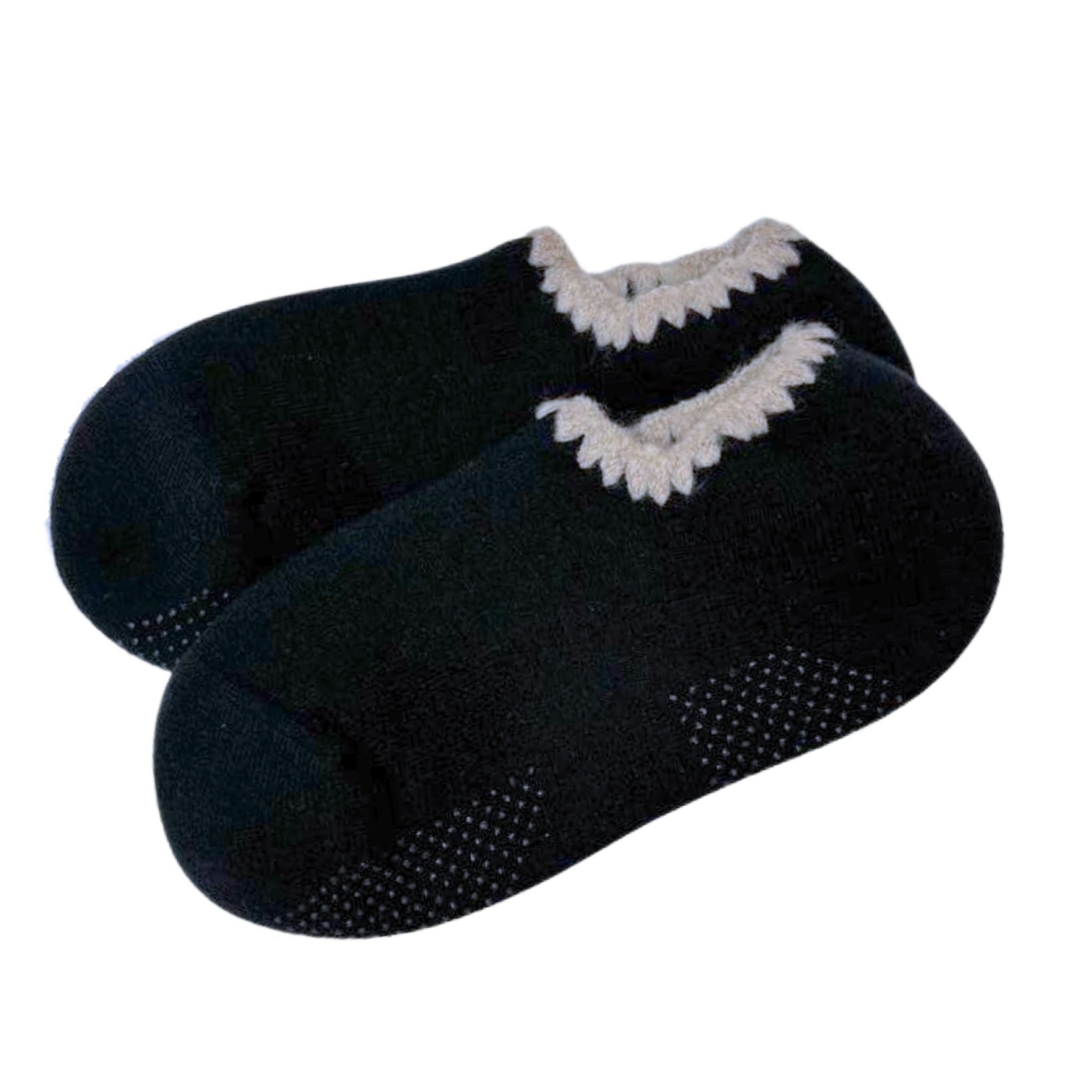 Merino Wool Slipper Socks with Grip — Handmade in Japan