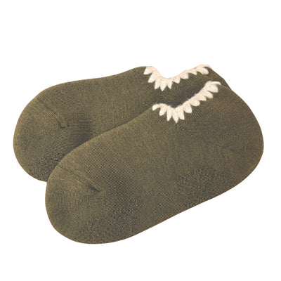 Merino Wool Slipper Socks with Grip — Handmade in Japan