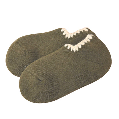 Merino Wool Slipper Socks with Grip — Handmade in Japan