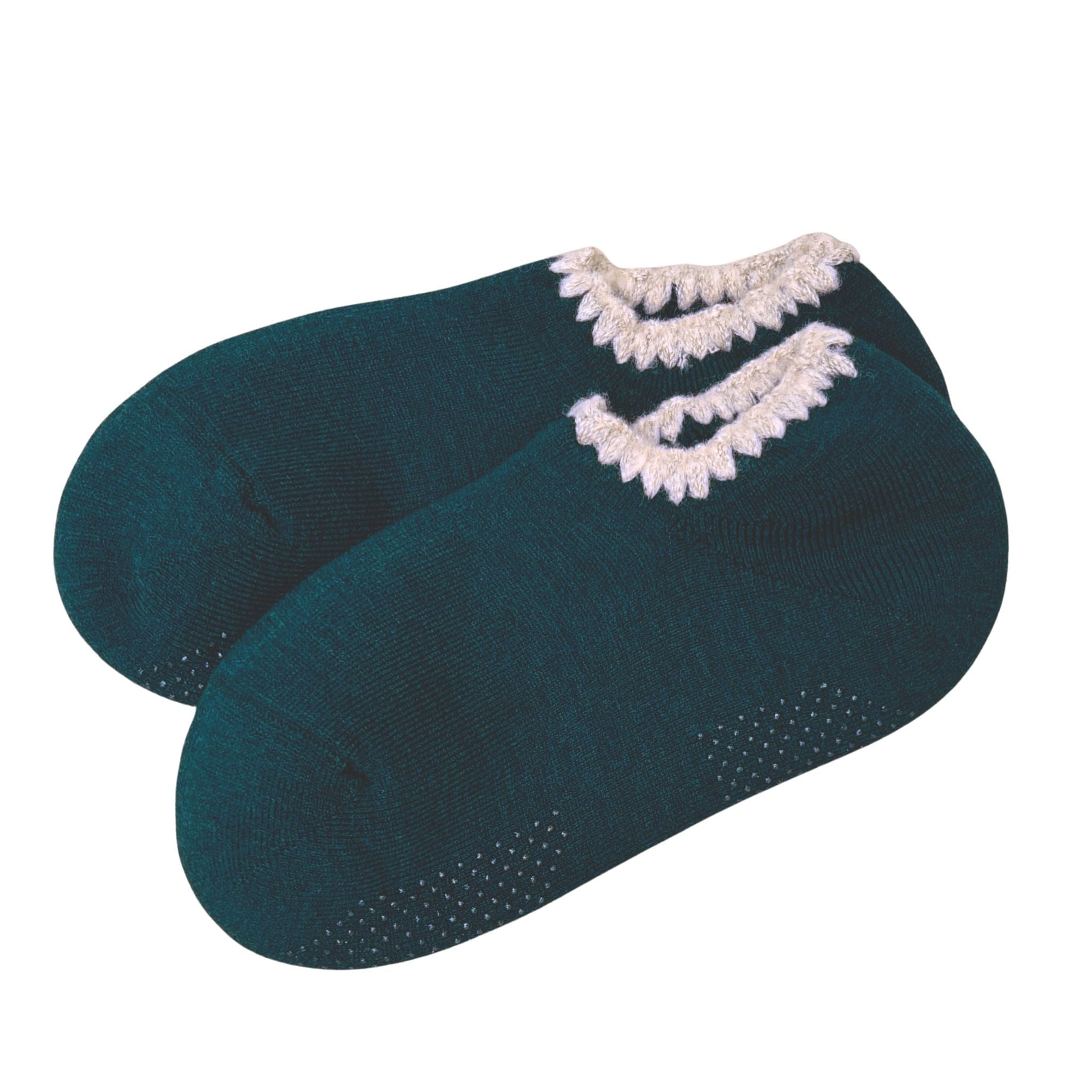 Merino Wool Slipper Socks with Grip — Handmade in Japan