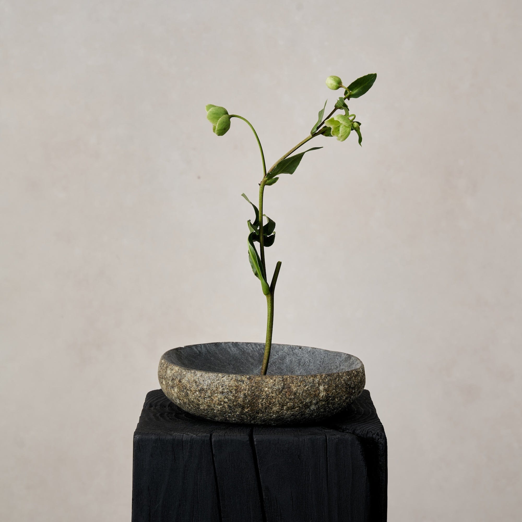 River Stone Footed Bowl