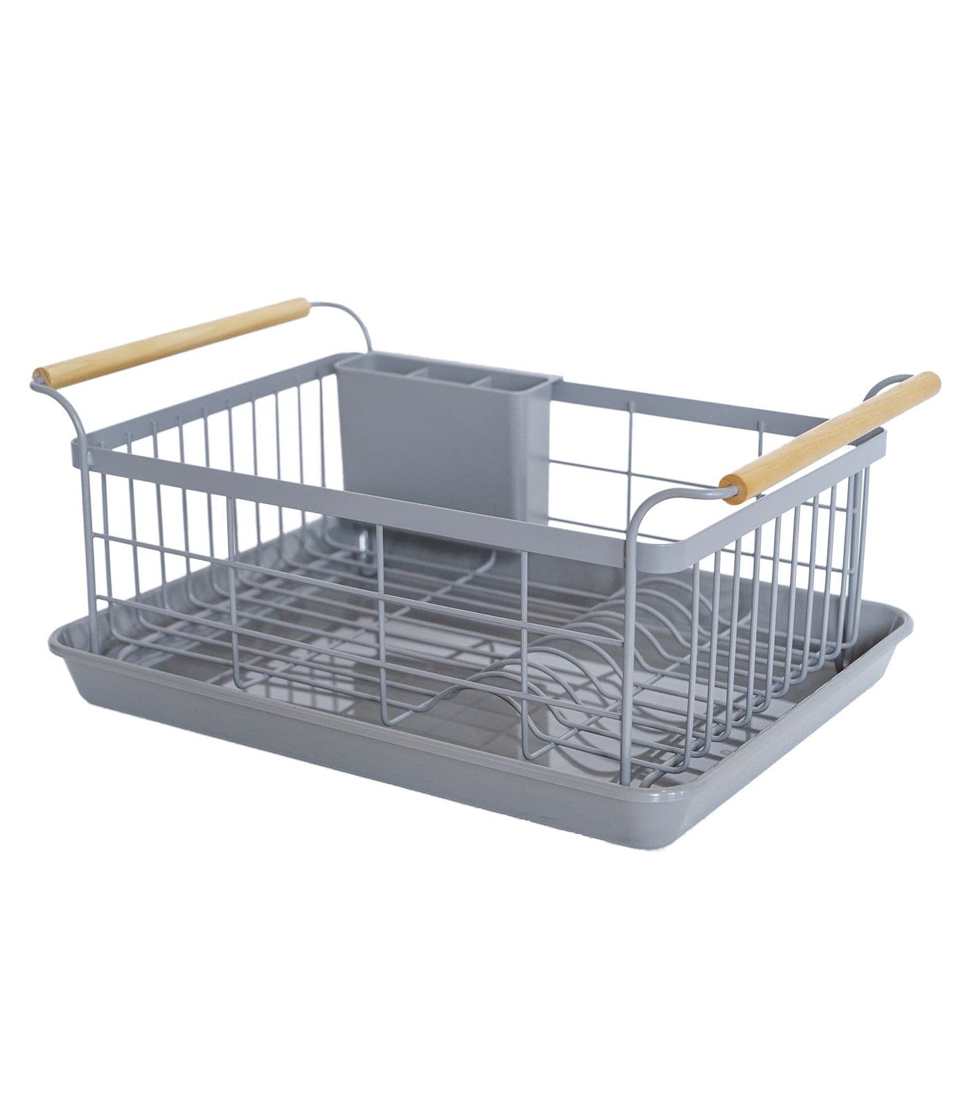 Replacement Drainer Tray for Dish Rack - Steel + Wood - Thumbnail 2