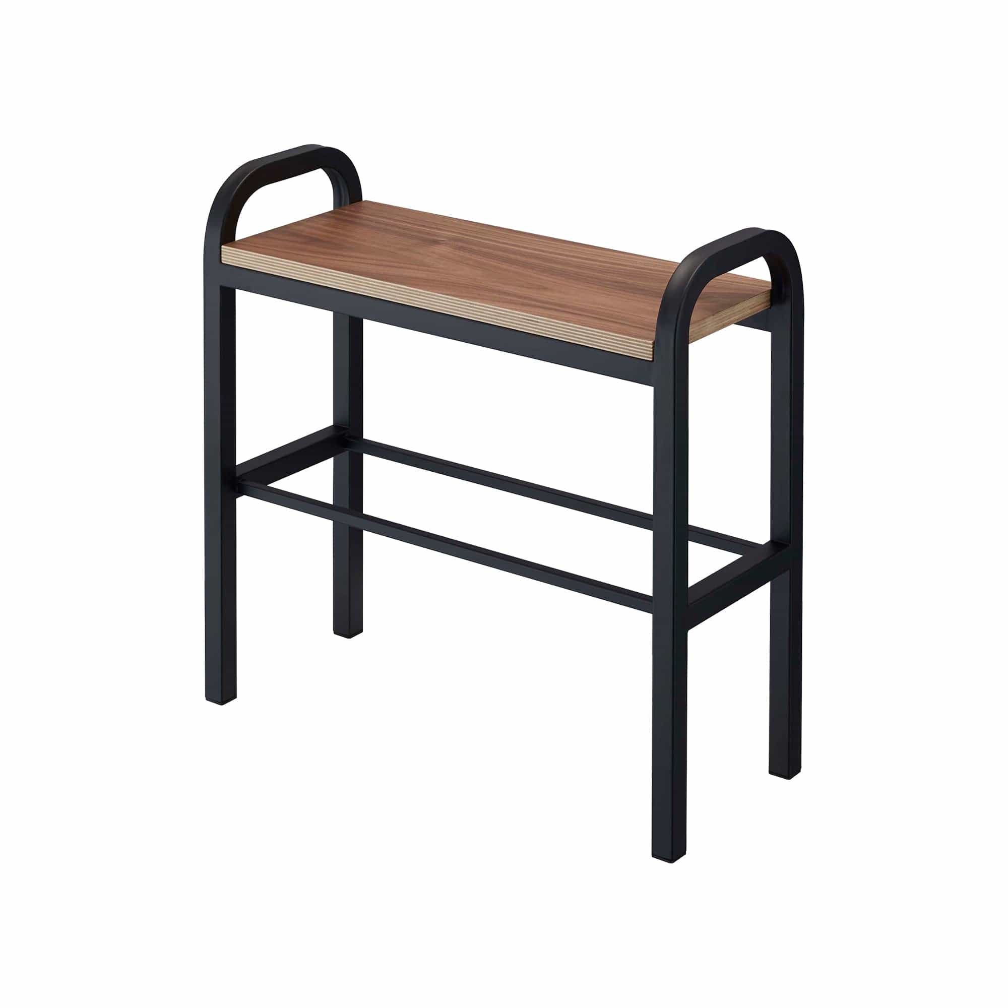 Shoe Organizer & Bench (18" H)  - Steel + Wood