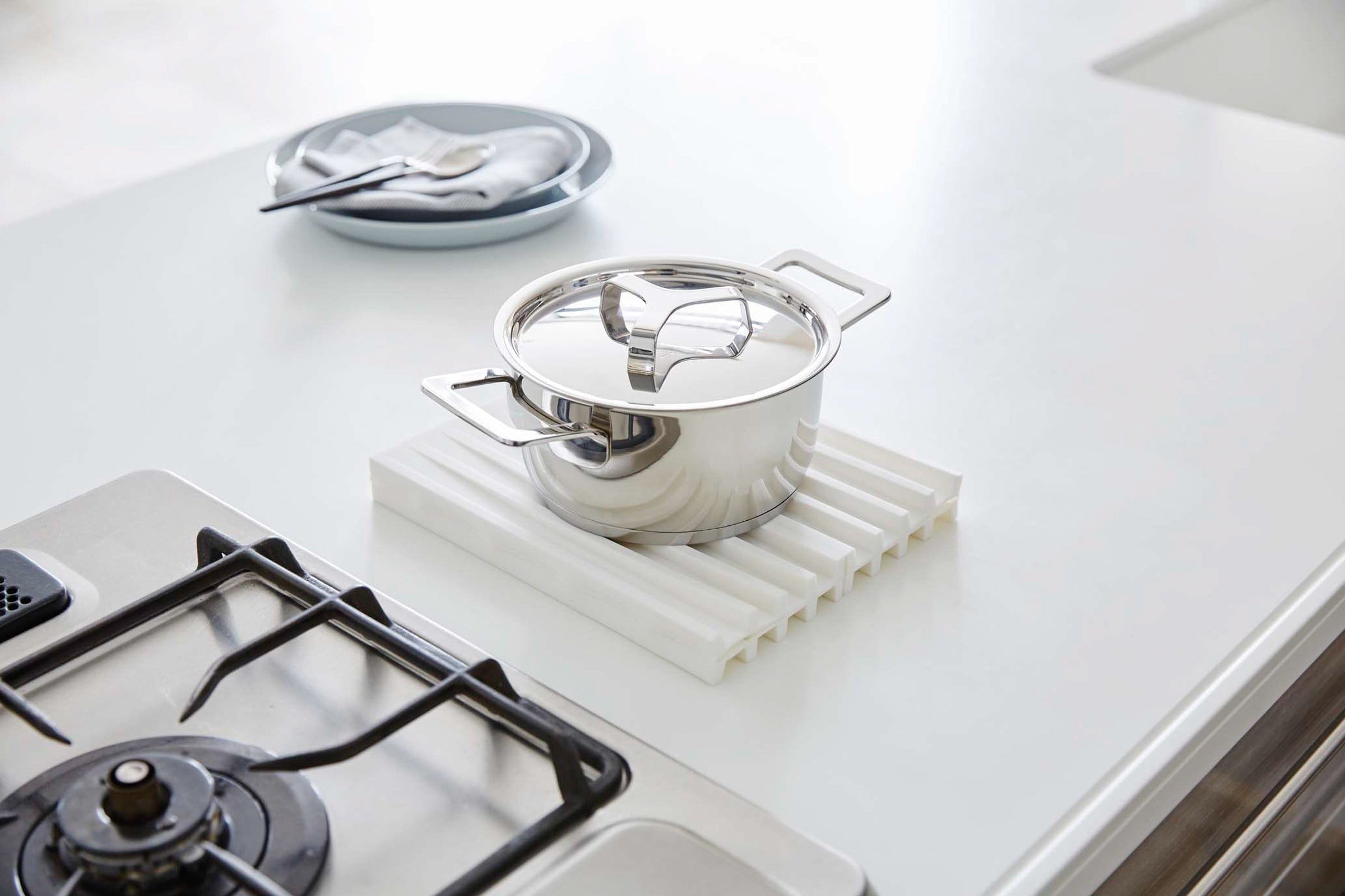 Folding Dish Drainer Mat & Trivet - Thumbnail 2