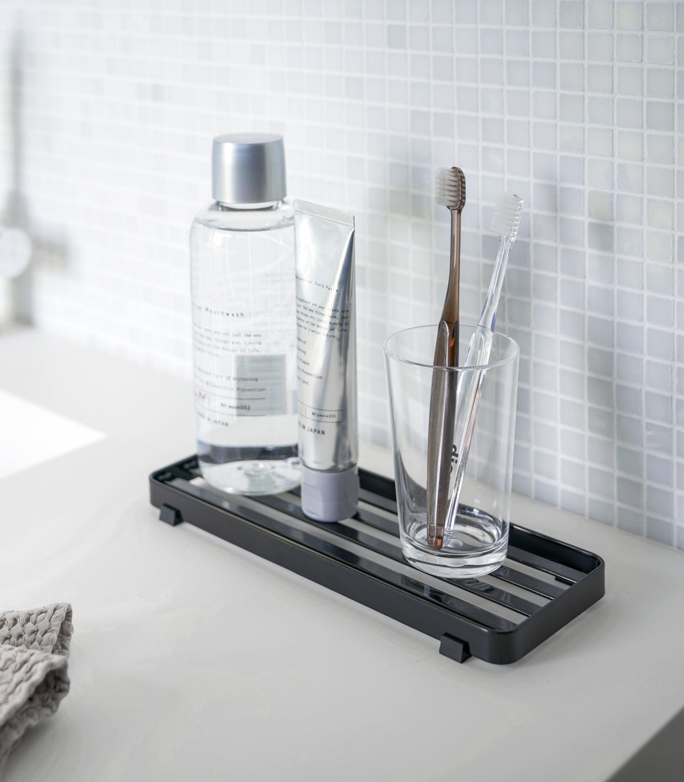 Slotted Bathroom Tray - Steel - Thumbnail 5