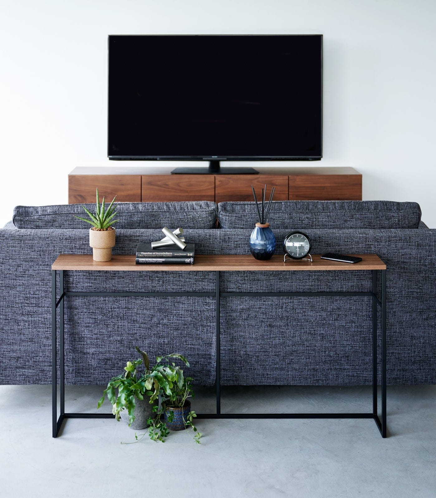 Long Console Table - Two Styles - Steel | Japandi Home – Japandi