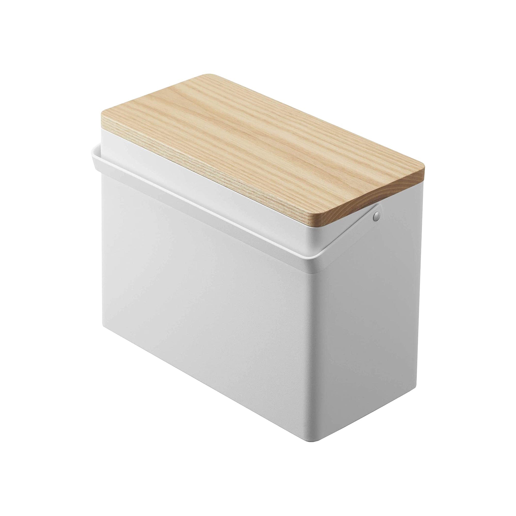 Odds-and-Ends Organizer - Steel + Wood in white